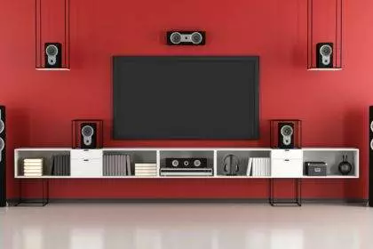 Red home cinema system
